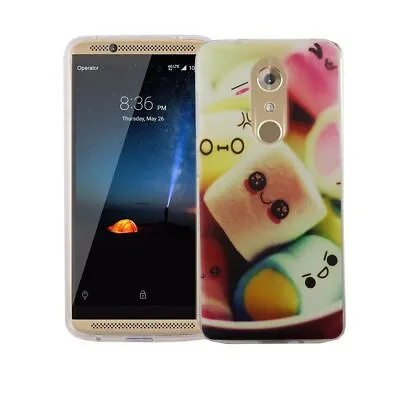 Case For ZTE Axon 7 Marshmallows Case Cover Motif Slim TPU Bumper • $28.82