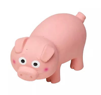 Puppy Dog Squeaky Latex Oink Oink Pig Interactive Throw Fetch Toy Petface 6  • £8.70