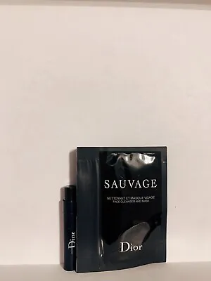 Dior Sauvage Sample Set Face Cleanser&Mask5ml+Moisturiser2ml+Men’s Perfume1ml • £5.99