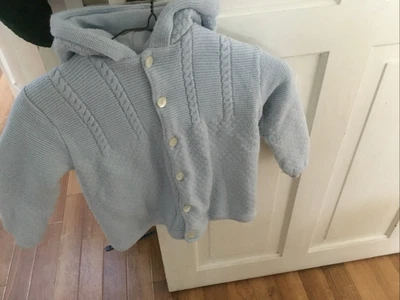 £4 • Buy Sarah Louise Blue  Hooded Padded Cardigan Jacket Age 3 98 Cm Spanish
