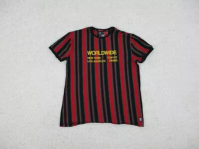 Vox Populi Shirt Extra Large XL Youth Red Black Striped Streetwear Cotton Mens * • $12.75