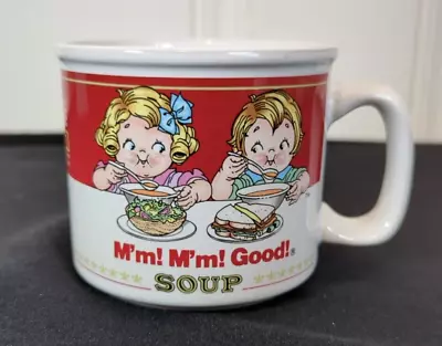 Vintage 1993 Campbell's Soup Mm Mm Good Soup 14oz Cup Bowl Coffee Mug • $13.99