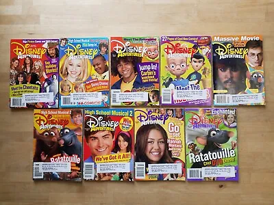 $27 • Buy Lot Of 9   Disney Adventures Magazine   2007   Partial Year   Vintage NICE