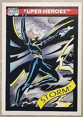 Storm Card #24 1990 Marvel Universe Superheroes Series I By Impel • $3