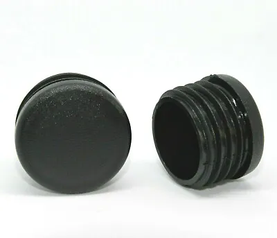 £2.65 • Buy 30mm Round End Caps Plastic Blanking Plugs Bungs Pipe Tube Inserts / Black
