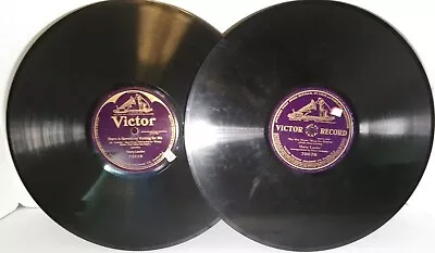 $9.99 • Buy 2x78rpm One-sided 12  (VICTOR 70076,70119)  HARRY LAUDER  There Is Somebody...  