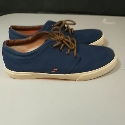 Merona Blue Canvas Sneakers Skate Shoes Lace Up Men's 11 • $19.88