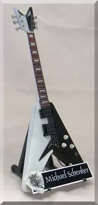 MICHAEL SCHENKER Miniature  Guitar Replica DEAN Scorpions W/ Guitar Pick • $40