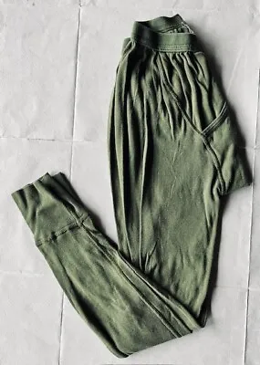 Military Male Aircrew Green Cotton Long Johns Drawers (Under Flying Suit) 73cm • £5