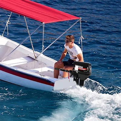 HANGKAI 12HP 2Stroke Fishing Boat Engine Outboard Motor Long Shaft Water Cooled • $1010.50