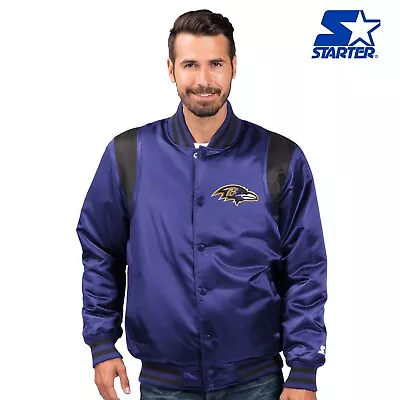 Baltimore Ravens Starter Prime Vintage Full Snap Men's Jacket - Purple • $99.99