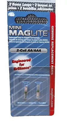Maglite Replacement Lamps For AA/AAA Mini 2-Cell Flashlights Genuine BRAND NEW • $11.50