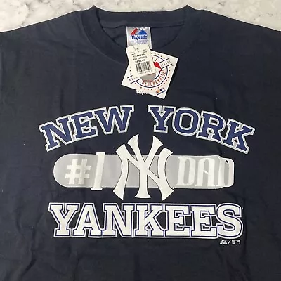 New York Yankees #1 DAD Men’s T-Shirt Size Medium/Dark Navy Blue NEW W/Tags • $10