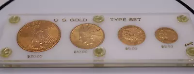 US Gold Type 4 Gold Coin Set 20 10 5 2.50 Pre 1933 Amazing High Grade BU Coins • $5900