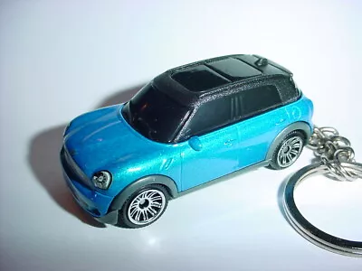 HOT 3D BLUE MINI COOPER COUNTRYMAN CUSTOM KEYCHAIN KEY Keyring Race Matchbox • $14.83