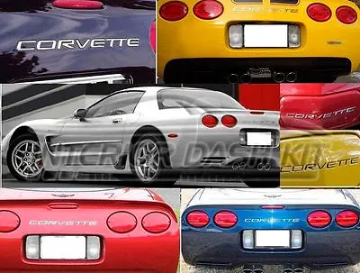 2001 2002 2003 04 Chevrolet Corvette C-5 Tailgate Chrome Emblem Indentation Logo • $39.99