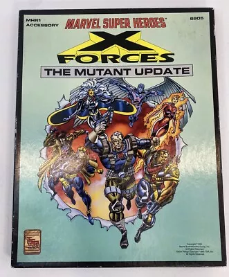 Marvel Super Heroes X Forces The Mutant Update 6905 RPG Complete Poster 1992 TSR • $45