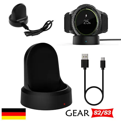 For Samsung Galaxy Watch Gear S2/S3 Wireless USB Charger Charging Dock 42mm/46mm • £7.35