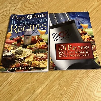 Lot Of 2 Magic Bullet 10 Second Recipes And 101 Recipes • $14.99