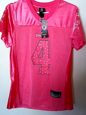 Minnesota Vikings Brett Favre Pink Throwback Jersey Women Large New With Tag • $25