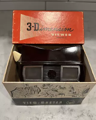 Vintage Sawyer’s View-Master 3-Dimension Viewer Model E Original Box • $14.99