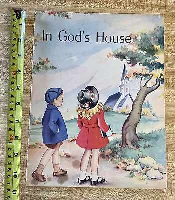 Vintage In Gods House Childrens Book - 1946 ￼The Standard Publishing Co. • $3