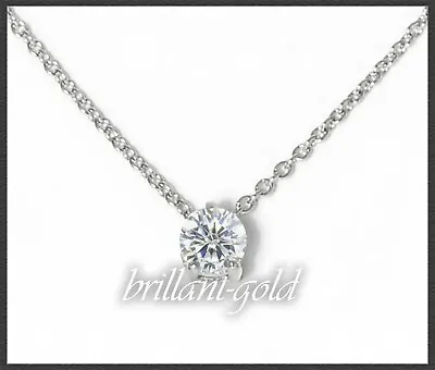 Diamond Necklace 585 Gold Brilliant With 0.52ct Si3; Women's Pendant + Chain • £796.70