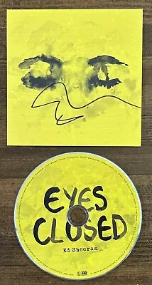 ED SHEERAN SIGNED EYES CLOSED CD SINGLE COVER BAS BECKETT COA AUTOGRAPH Subtract • $59.99