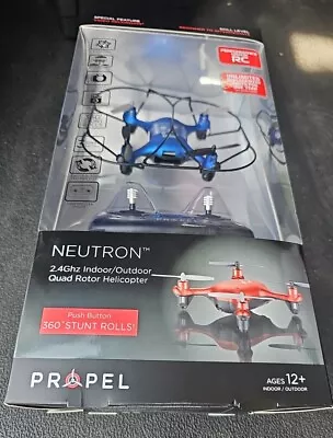 Propel RC Neutron 2.4GHz Indoor/Outdoor Quad Rotor Helicopter W/HD Camera Blue • $44.99