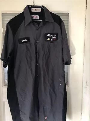 Vintage  90s Mechanic  Auto Shop Men's L-SSL Short  Sleeve • $12.99