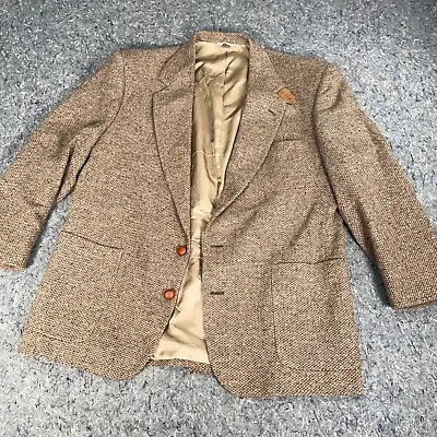 Stewart County Vintage 100% Wool Sport Shooting Jacket Mens 46R Elbow Patch Rare • $44