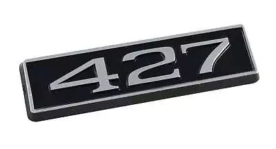 427 Ford Mustang 3.25  Engine Hood Scoop Emblem Badge Black & Chrome • $11.08