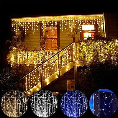 Xmas Outdoor Christmas Lights LED Icicle LightsLow Voltage8 Modes With Memory • £59.99