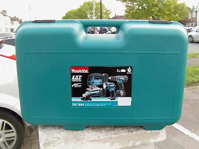 Makita Dk1894 Lxt 18v Drill Jigsaw Grinder Torch Combi 4 Tools Empty Case Only • £27
