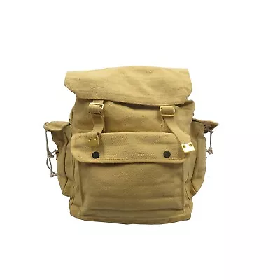 RSW3 Webbing Backpack Canvas Bag KHAKI • $36.95