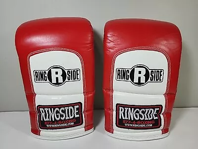 Ringside Boxing Bag Gloves 10 Oz Red And White Large • $19.99