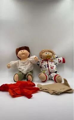 Cabbage Patch Kids1985 Red Head Boy & Coleco Baby Doll W/ Pacifier Lot Of 2 • $10.50