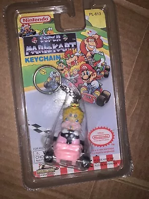 Super Mario Kart Peach Keychain 1994 NEW • $40