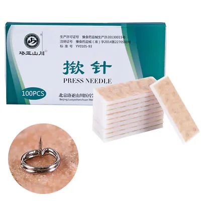 100Pcs Acupuncture For Ear Massage Needles Acupuncture Press Relaxation E'mj • $3.59