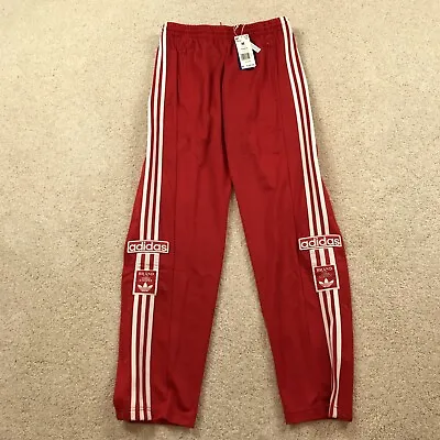 Adidas Originals AdiBreak Mens Medium Button Track Pants Red HN6097 New • $49.99