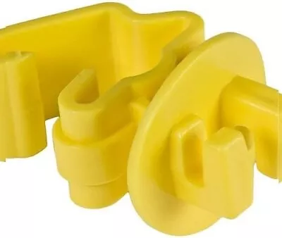 Electric Fence T Post Insulators ITY-Z Standard Snug-Fitting Wire Yellow 25Pcs • $10