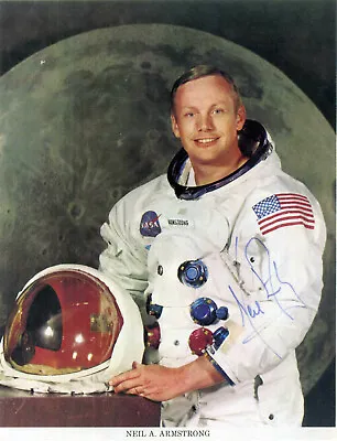 NEIL ARMSTRONG Signed Photo Apollo XI Astronaut 1st Man On The Moon - Preprint • £5.50