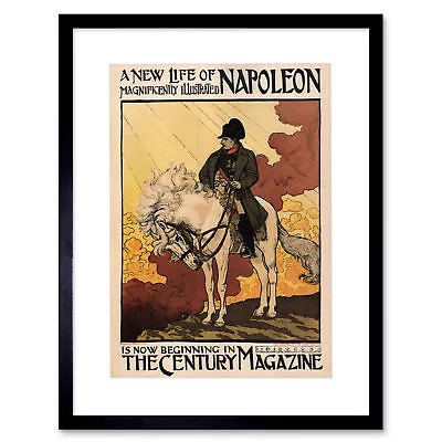 Century Magazine Napoleon Ad Framed Art Print Picture Mount 12x16 Inch • £26.99