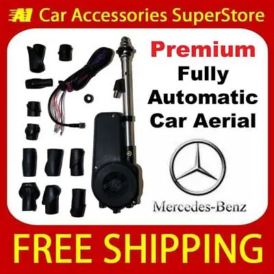£34.99 • Buy Mercedes Premium Car Aerial Electric Automatic Multi Head 12v 12 Volt Wing Fit