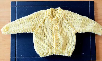 Dolls Clothes Hand Knitted For 12-14  32-36 Cm Cardigan Also For Premature Baby • £3.99