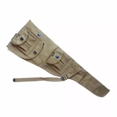 Repro WWII US Army Folded M1A1 Carbine Cover Bag Canvas Bag Pack Ammo Pouches • $27.89