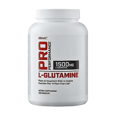 GNC Pro Performance L-Glutamine 1500mg 180 Capsules(EXP:06/2027) • $32.99