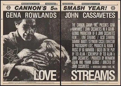 LOVE STREAMS - Original 1984 Trade AD / Poster _ John Cassavetes _ Gena Rowlands • $19.99