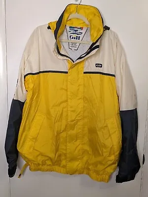$40 • Buy Gill Breathable Men's L Color Block Windbreaker Waterproof Hooded Jacket Rain