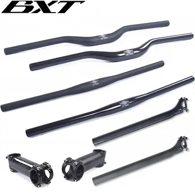 Carbon Fiber Mountain Bike Handlebar Sets 3k Glossy Or Matte Cycling Parts New • $82